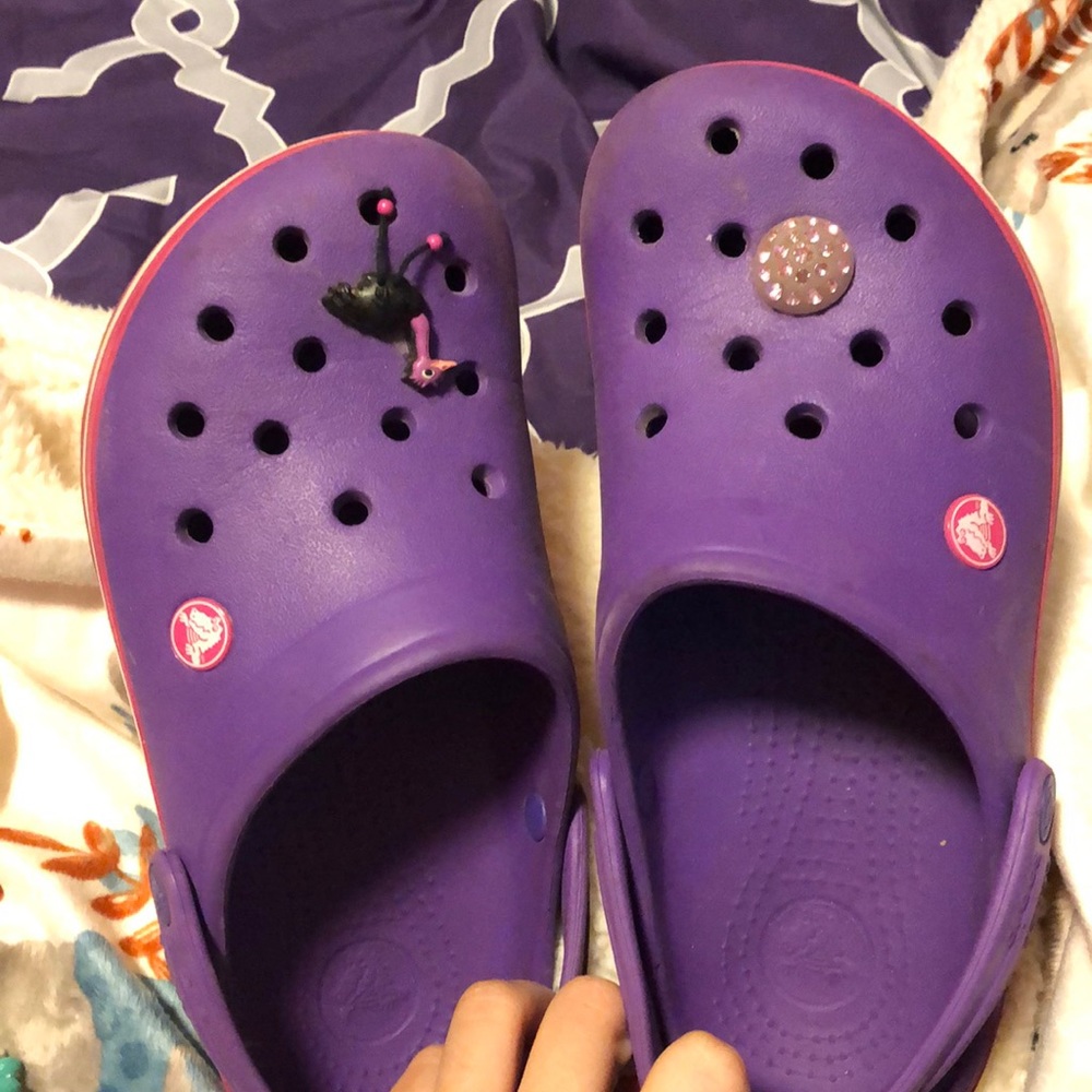 Purple crocs